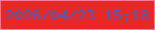 文字の大きさ：1、枠の色：fd7a9e、背景の色：e62927、文字の色：505cbc 無料ブログパーツのブログ時計