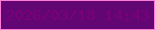 文字の大きさ：2、枠の色：fd7cd7、背景の色：610673、文字の色：7d007b 無料ブログパーツのブログ時計