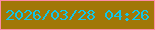 文字の大きさ：3、枠の色：fd8ba8、背景の色：a17707、文字の色：10c6eb 無料ブログパーツのブログ時計
