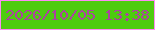 文字の大きさ：5、枠の色：fd8bf5、背景の色：4ecc0f、文字の色：ac42a0 無料ブログパーツのブログ時計