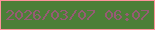 文字の大きさ：1、枠の色：fd939b、背景の色：4c7f37、文字の色：965b74 無料ブログパーツのブログ時計