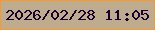 文字の大きさ：1、枠の色：fd9725、背景の色：bfac8e、文字の色：180031 無料ブログパーツのブログ時計