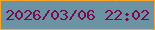 文字の大きさ：1、枠の色：fda426、背景の色：6c93a4、文字の色：7a0a4f 無料ブログパーツのブログ時計