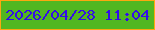 文字の大きさ：3、枠の色：fda810、背景の色：52b721、文字の色：330de9 無料ブログパーツのブログ時計