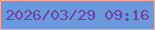 文字の大きさ：1、枠の色：fdada3、背景の色：6c99da、文字の色：7040a8 無料ブログパーツのブログ時計