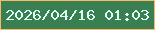 文字の大きさ：1、枠の色：fdb768、背景の色：397f51、文字の色：ddfcf6 無料ブログパーツのブログ時計