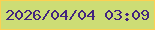 文字の大きさ：1、枠の色：fdd051、背景の色：cddd75、文字の色：43257e 無料ブログパーツのブログ時計