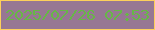 文字の大きさ：1、枠の色：fdd05b、背景の色：977793、文字の色：67b746 無料ブログパーツのブログ時計