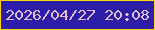 文字の大きさ：4、枠の色：fdd80f、背景の色：2d1eaa、文字の色：e2bece 無料ブログパーツのブログ時計