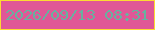 文字の大きさ：3、枠の色：fddb32、背景の色：e05796、文字の色：68b19f 無料ブログパーツのブログ時計
