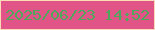 文字の大きさ：5、枠の色：fddbb8、背景の色：e05487、文字の色：4ea75a 無料ブログパーツのブログ時計