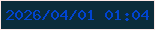 文字の大きさ：2、枠の色：fde9e6、背景の色：0b2c3a、文字の色：0144d0 無料ブログパーツのブログ時計