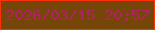 文字の大きさ：4、枠の色：fe3007、背景の色：754608、文字の色：b71e69 無料ブログパーツのブログ時計
