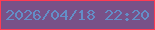 文字の大きさ：5、枠の色：fe3b53、背景の色：785188、文字の色：638ec7 無料ブログパーツのブログ時計