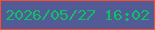 文字の大きさ：3、枠の色：fe4b2a、背景の色：535b96、文字の色：0fc064 無料ブログパーツのブログ時計
