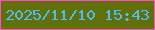 文字の大きさ：3、枠の色：fe4ec0、背景の色：60710b、文字の色：55baf1 無料ブログパーツのブログ時計