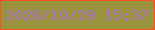 文字の大きさ：4、枠の色：fe4f22、背景の色：99933e、文字の色：a870c1 無料ブログパーツのブログ時計