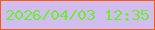 文字の大きさ：1、枠の色：fe5710、背景の色：d2bdf1、文字の色：6aee2e 無料ブログパーツのブログ時計