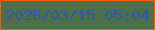 文字の大きさ：4、枠の色：fe5b06、背景の色：4f6f47、文字の色：245ab0 無料ブログパーツのブログ時計