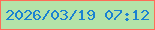 文字の大きさ：4、枠の色：fe6d58、背景の色：b4e3a9、文字の色：1a82d1 無料ブログパーツのブログ時計