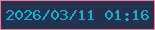 文字の大きさ：4、枠の色：fe7592、背景の色：21334f、文字の色：11b4d4 無料ブログパーツのブログ時計