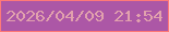 文字の大きさ：1、枠の色：fe7978、背景の色：ac57a6、文字の色：e1a1ad 無料ブログパーツのブログ時計