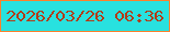 文字の大きさ：1、枠の色：fe802c、背景の色：28e1df、文字の色：b23c18 無料ブログパーツのブログ時計