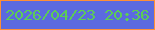 文字の大きさ：1、枠の色：fe8f36、背景の色：5b6adf、文字の色：5ccc56 無料ブログパーツのブログ時計