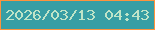 文字の大きさ：1、枠の色：fe933d、背景の色：379ea4、文字の色：bfe4c8 無料ブログパーツのブログ時計
