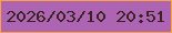文字の大きさ：2、枠の色：fea33b、背景の色：ad64b3、文字の色：3b2323 無料ブログパーツのブログ時計