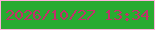 文字の大きさ：4、枠の色：feb2de、背景の色：28ab31、文字の色：c2306a 無料ブログパーツのブログ時計