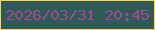 文字の大きさ：1、枠の色：fed54f、背景の色：305a59、文字の色：9b4e87 無料ブログパーツのブログ時計