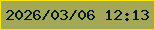 文字の大きさ：4、枠の色：fee409、背景の色：a3a756、文字の色：011829 無料ブログパーツのブログ時計