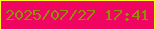 文字の大きさ：2、枠の色：fef829、背景の色：f00561、文字の色：918f08 無料ブログパーツのブログ時計