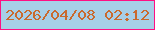 文字の大きさ：3、枠の色：ff0f83、背景の色：a7cfe7、文字の色：c96a2d 無料ブログパーツのブログ時計