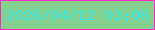 文字の大きさ：1、枠の色：ff29c4、背景の色：87d190、文字の色：38e6e3 無料ブログパーツのブログ時計