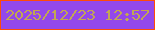 文字の大きさ：2、枠の色：ff4b08、背景の色：9348eb、文字の色：c2a752 無料ブログパーツのブログ時計