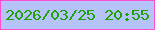 文字の大きさ：4、枠の色：ff4ecf、背景の色：b6c3f9、文字の色：1ea207 無料ブログパーツのブログ時計