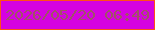 文字の大きさ：2、枠の色：ff4f15、背景の色：d502e0、文字の色：a15266 無料ブログパーツのブログ時計