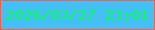 文字の大きさ：4、枠の色：ff5e4a、背景の色：43c0f7、文字の色：0afb52 無料ブログパーツのブログ時計