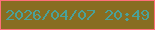 文字の大きさ：2、枠の色：ff6f7a、背景の色：886d21、文字の色：4aa19a 無料ブログパーツのブログ時計
