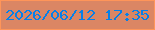 文字の大きさ：4、枠の色：ff9559、背景の色：db8664、文字の色：0680e9 無料ブログパーツのブログ時計