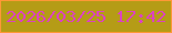 文字の大きさ：3、枠の色：ff9836、背景の色：b59c16、文字の色：dc43c0 無料ブログパーツのブログ時計
