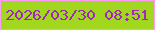 文字の大きさ：4、枠の色：ff9cf7、背景の色：a1d81f、文字の色：a327be 無料ブログパーツのブログ時計