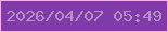 文字の大きさ：1、枠の色：ffadef、背景の色：813aa9、文字の色：b88fc1 無料ブログパーツのブログ時計