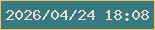 文字の大きさ：2、枠の色：ffbb57、背景の色：357b7f、文字の色：efd7d6 無料ブログパーツのブログ時計