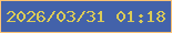 文字の大きさ：5、枠の色：ffc374、背景の色：4362aa、文字の色：dbcb57 無料ブログパーツのブログ時計