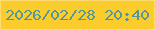 文字の大きさ：3、枠の色：ffdb70、背景の色：fbcd2c、文字の色：56979b 無料ブログパーツのブログ時計