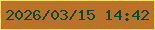 文字の大きさ：5、枠の色：ffdf69、背景の色：ba7128、文字の色：0b4a32 無料ブログパーツのブログ時計