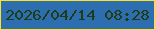 文字の大きさ：1、枠の色：ffe120、背景の色：2d6eb1、文字の色：203c14 無料ブログパーツのブログ時計